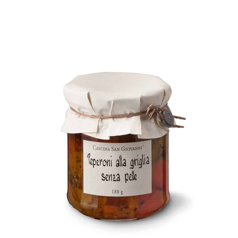 Peperoni alla griglia senza pelle