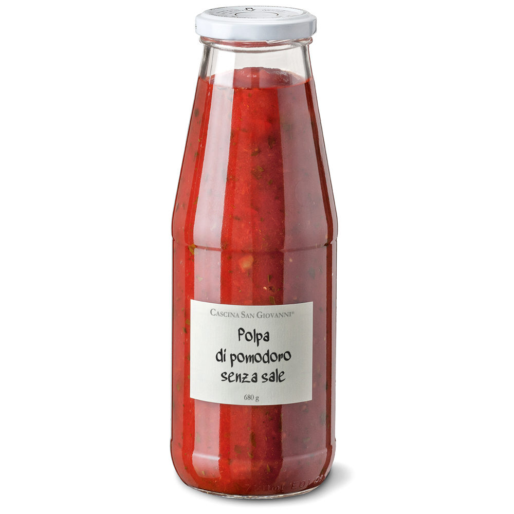 Polpa di pomodoro senza sale