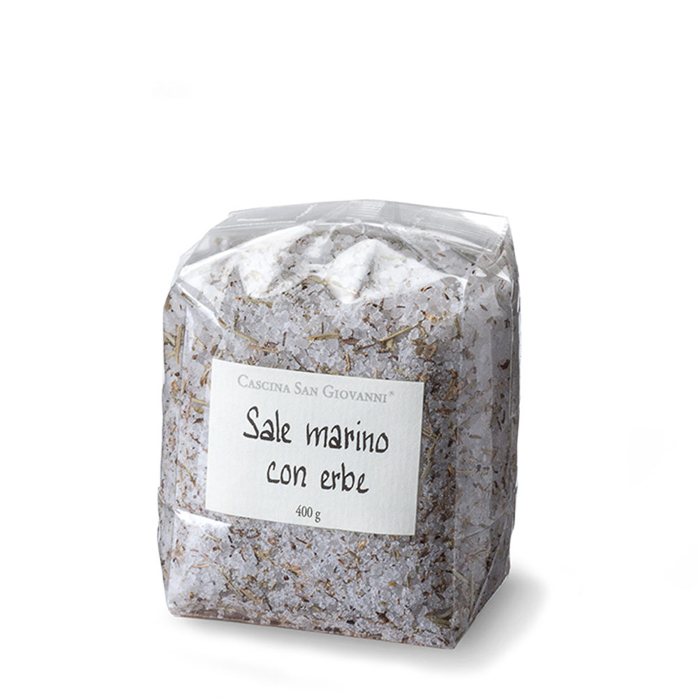 Sale marino con erbe