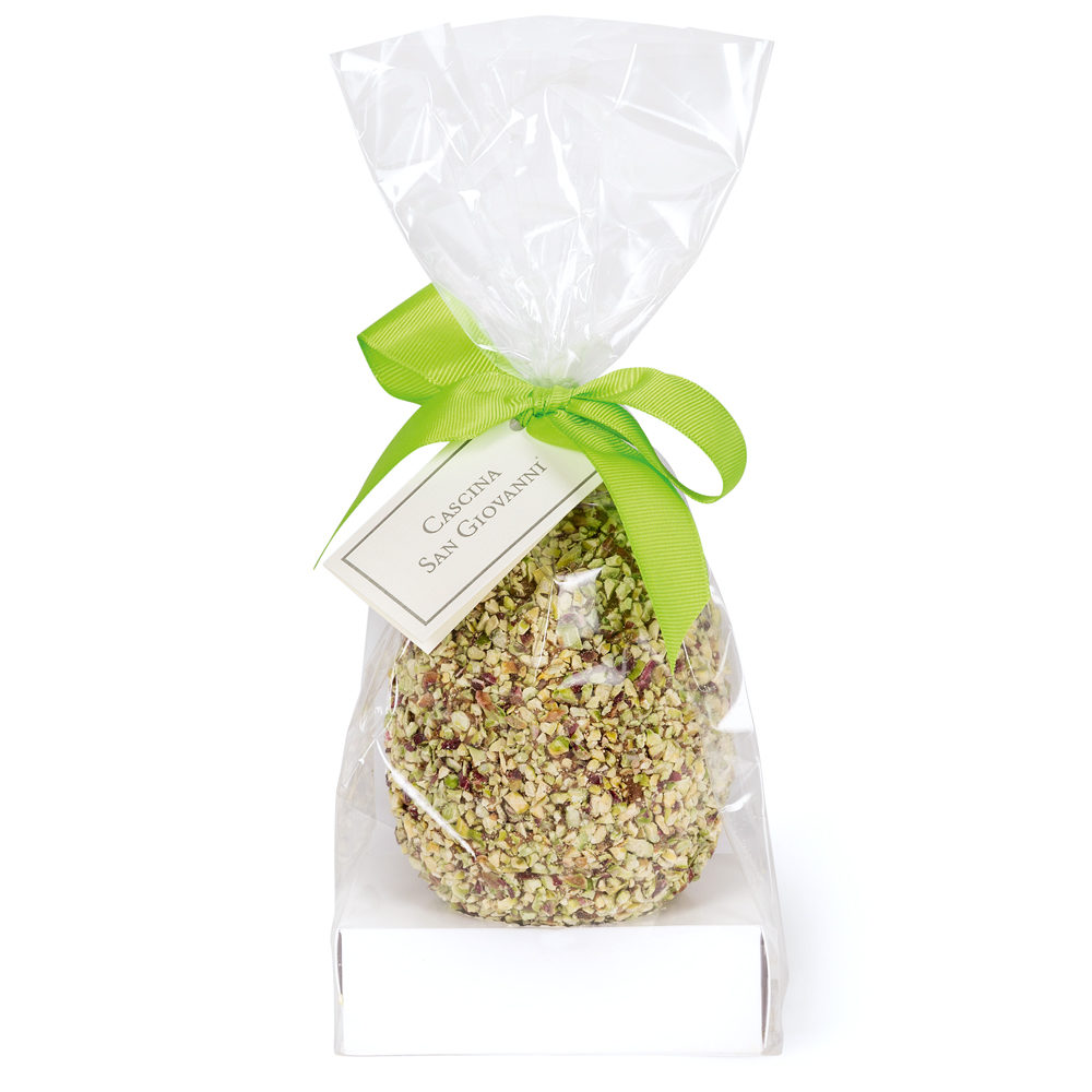 Uovo latte ricoperta con pistacchi