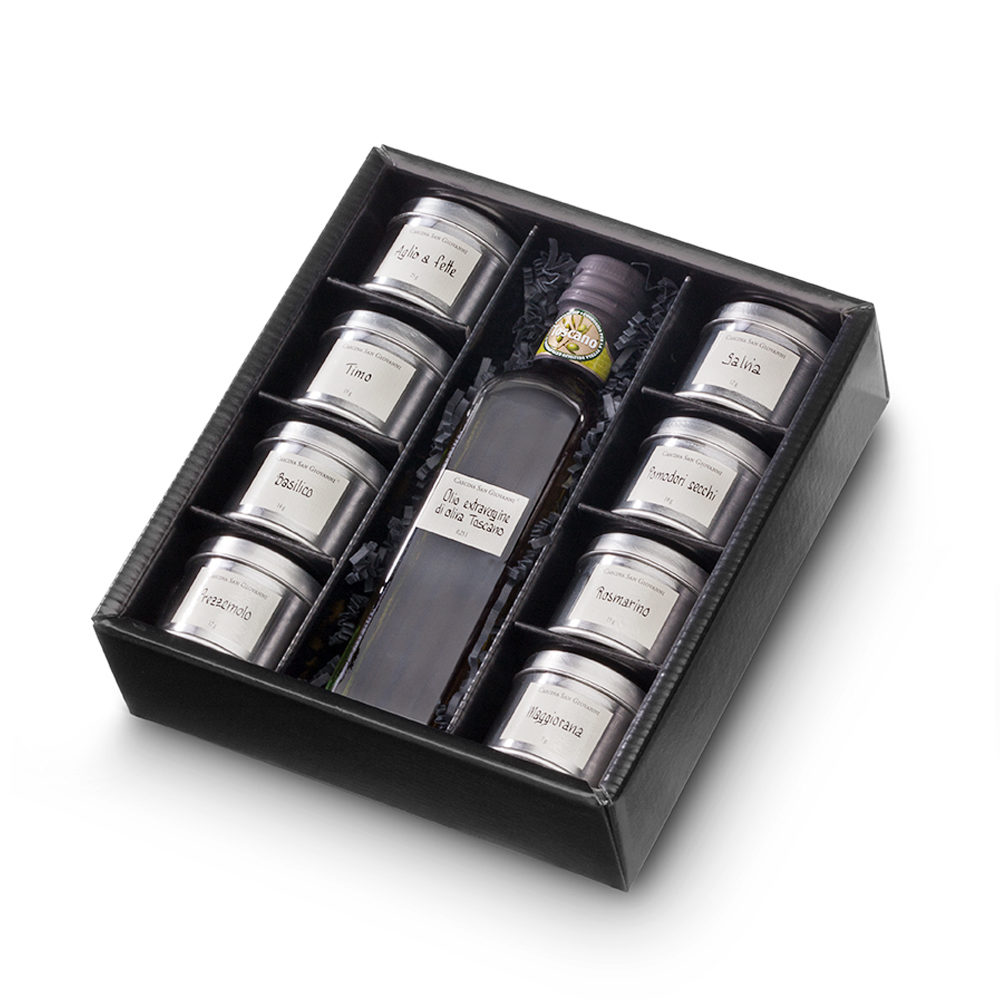 Olio di oliva e 8 erbe